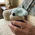 Baby Alien Amigurumi Pattern step 2 - assembly progress