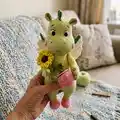 GRETTA the DRAGON Amigurumi Pattern step 1 - construction progress