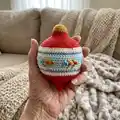 Christmas Ornament Set Pattern step 1 - construction progress