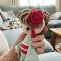 Kimono Baby-Kyoko Amigurumi Pattern step 2 - assembly progress