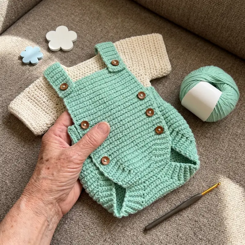 Complimentary Intermediate crochet pattern: Romper "Tiny Tot" Crochet Pattern - Simple to follow guide