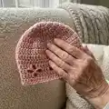 Vintage Vibes Baby Beanie Pattern step 1 - construction progress