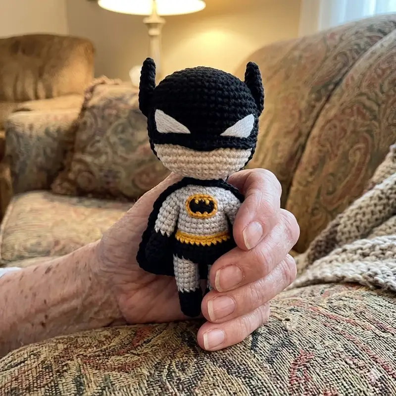 Complimentary Intermediate crochet pattern: Batman Amigurumi Pattern - Simple to follow guide