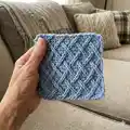 EZ Diamond Lattice Blanket Pattern step 4 - final assembly and finishing