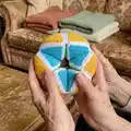 Crochet Flexagon Amigurumi Pattern step 1 - construction progress