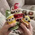 Christmas Minion Amigurumi Pattern step 2 - assembly progress