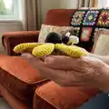 Bumble Blossom Black Eyed Susan Amigurumi Pattern step 3 - details and accessories