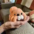 Low Sew Spider Amigurumi Pattern step 1 - construction progress