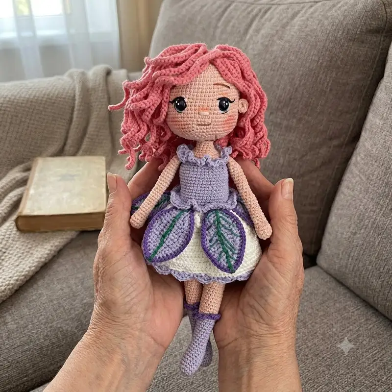 Complimentary Intermediate crochet pattern: Iris Doll Amigurumi Pattern - Simple to follow guide