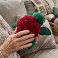 Rose Turtle Amigurumi Pattern step 2 - assembly progress