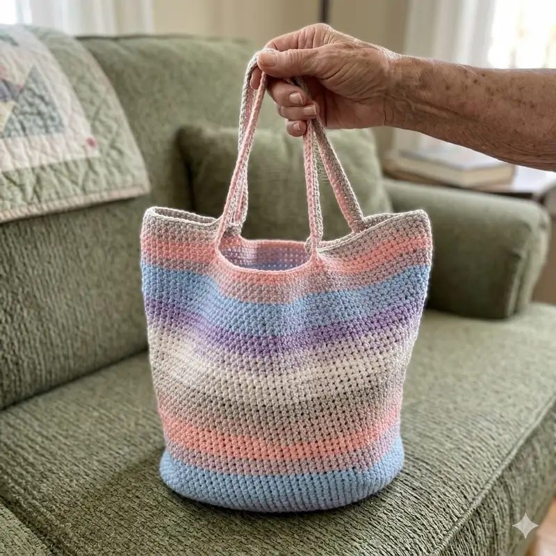 Complimentary Intermediate crochet pattern: By Your Side Basket Bag Pattern - Simple to follow guide