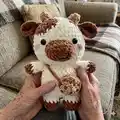 Chubby Milky Cow Amigurumi Pattern step 2 - assembly progress