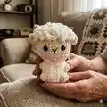 Sheep No Sew Amigurumi Pattern step 4 - final assembly and finishing