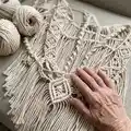 Macrame Knots Reference Pattern step 1 - construction progress