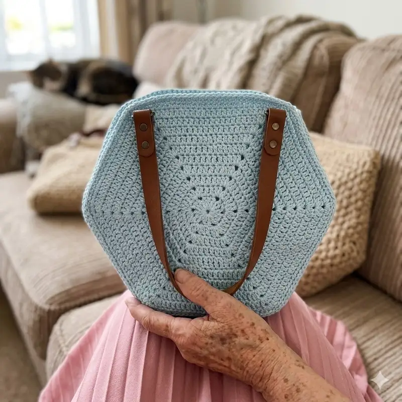 Quality crochet pattern: Trapeze Bag Pattern - Intermediate level guide with complete instructions