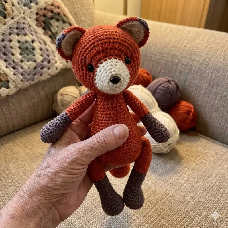 Complimentary Intermediate crochet pattern: Red Fox Amigurumi Pattern - Simple to follow guide