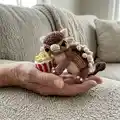 Ankylosaurus Bruno Amigurumi Pattern step 1 - construction progress