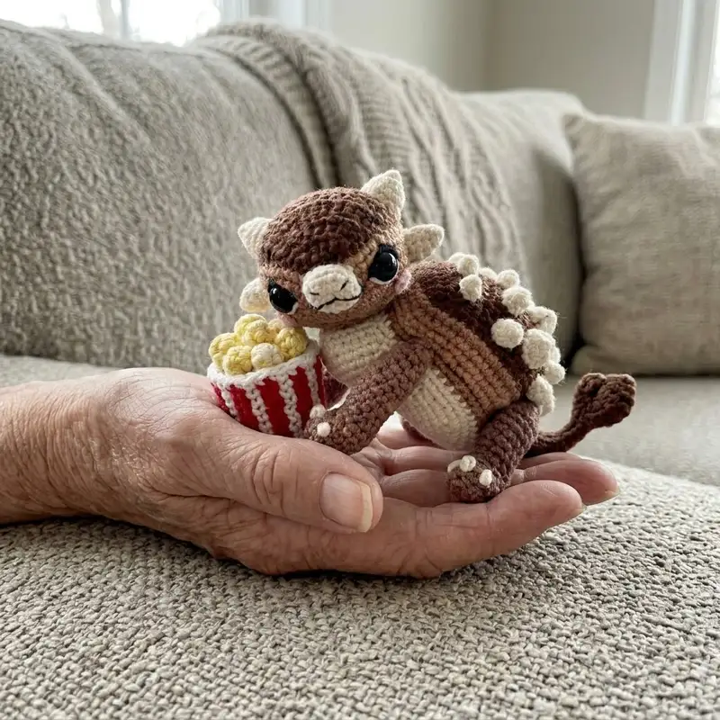 Complimentary Intermediate crochet pattern: Ankylosaurus Bruno Amigurumi Pattern - Simple to follow guide