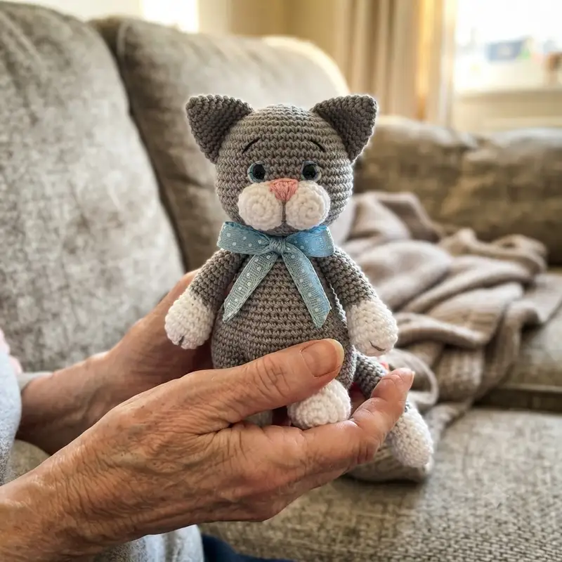 Complimentary Intermediate crochet pattern: Tishka the cat Amigurumi Pattern - Simple to follow guide