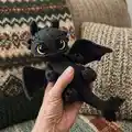 Dragon Toothless Amigurumi Pattern step 1 - construction progress