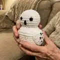 Hedwig the Owl Amigurumi Pattern step 3 - details and accessories