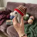 Christmas Bunny Amigurumi Pattern step 2 - assembly progress