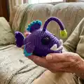 Erebus the Angler Fish Amigurumi Pattern step 1 - construction progress