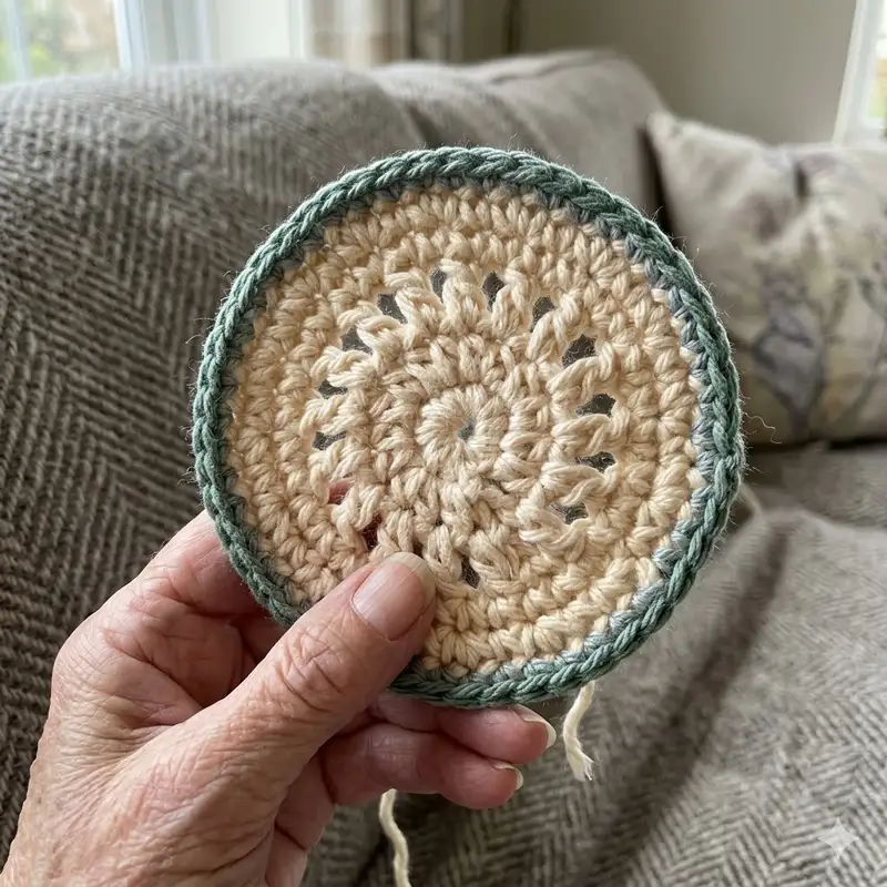 Complimentary Beginner Friendly crochet pattern: Circular Coasters Pattern - Simple to follow guide