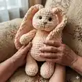 Bunny Amigurumi Pattern step 2 - assembly progress