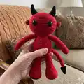 The Little Devil Amigurumi Pattern step 4 - final assembly and finishing