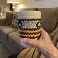 Harry Potter Cup Cozy Pattern step 2 - assembly progress