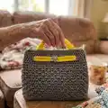 Giada Crochet Bag Pattern step 1 - construction progress