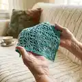 Lace Kerchief Pattern step 2 - assembly progress