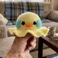 Summertime Cuties Amigurumi Pattern step 1 - construction progress