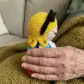 Alice in Wonderland Amigurumi Pattern step 2 - assembly progress