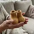 Classic Booties Pattern step 1 - construction progress