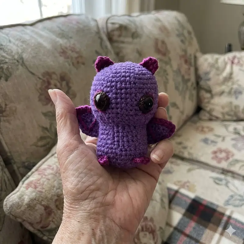 Complimentary Intermediate crochet pattern: Baby Fledermaus Amigurumi Pattern - Simple to follow guide