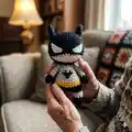 Batman Mini Amigurumi Pattern step 4 - final assembly and finishing