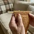The Boho Book Nook Pattern step 2 - assembly progress