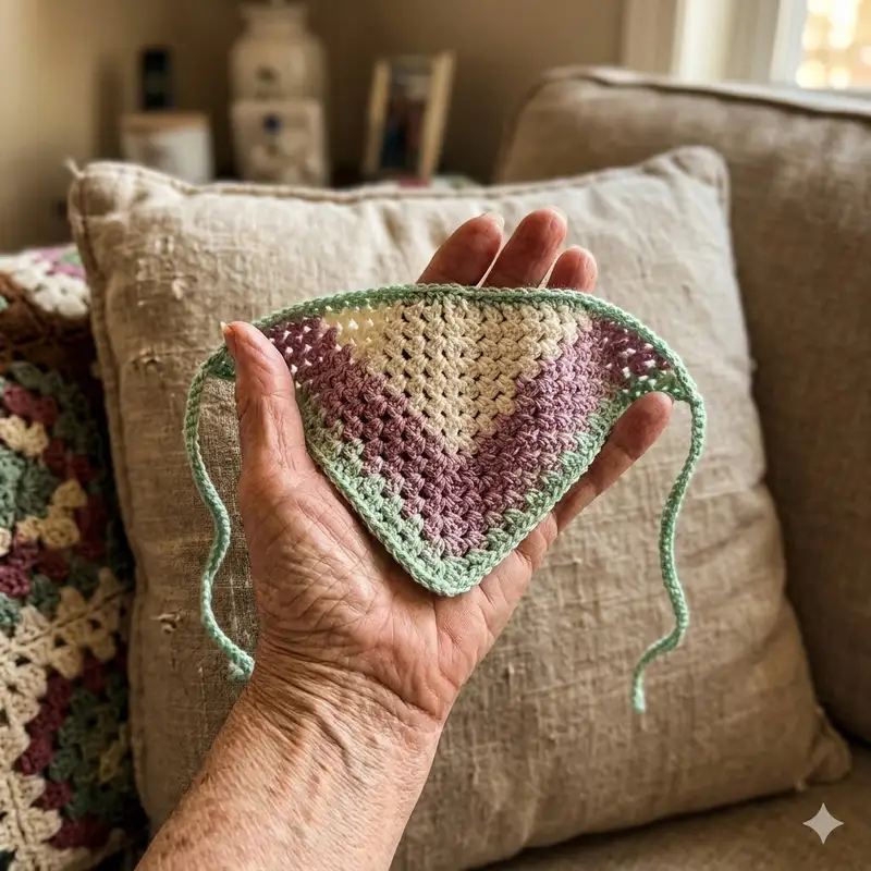 Quality crochet pattern: Caron Crochet Hair Bandana Pattern - Beginner Friendly level guide with complete instructions