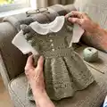 Baby Dress Pattern step 1 - construction progress