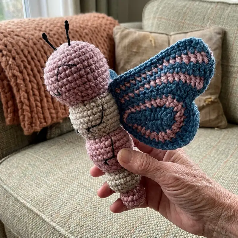 Complimentary Beginner Friendly crochet pattern: Ava the Butterfly Amigurumi Pattern - Simple to follow guide