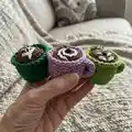 Its Coffee Time Keychains Amigurumi Pattern step 2 - assembly progress