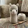 The Bowling Llama Amigurumi Pattern step 3 - details and accessories