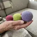 Ball of (almost) any size Amigurumi Pattern step 1 - construction progress