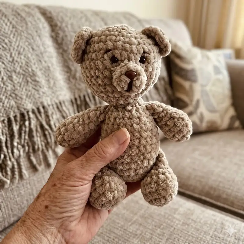 Complimentary Intermediate crochet pattern: Disy: the bear Amigurumi Pattern - Simple to follow guide