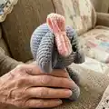 Elephant Amigurumi Pattern step 4 - final assembly and finishing