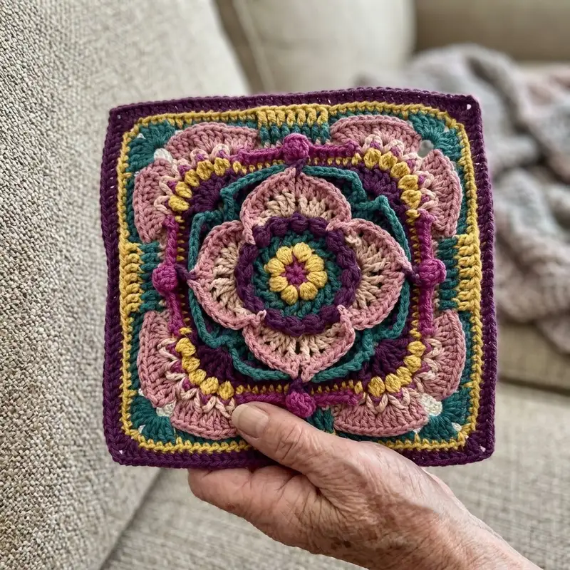 Complimentary Advanced crochet pattern: Brood of Angels Square Pattern - Simple to follow guide