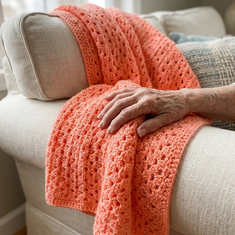 Complimentary Beginner Friendly crochet pattern: Easy Peasy Crochet Baby Blanket Pattern - Simple to follow guide