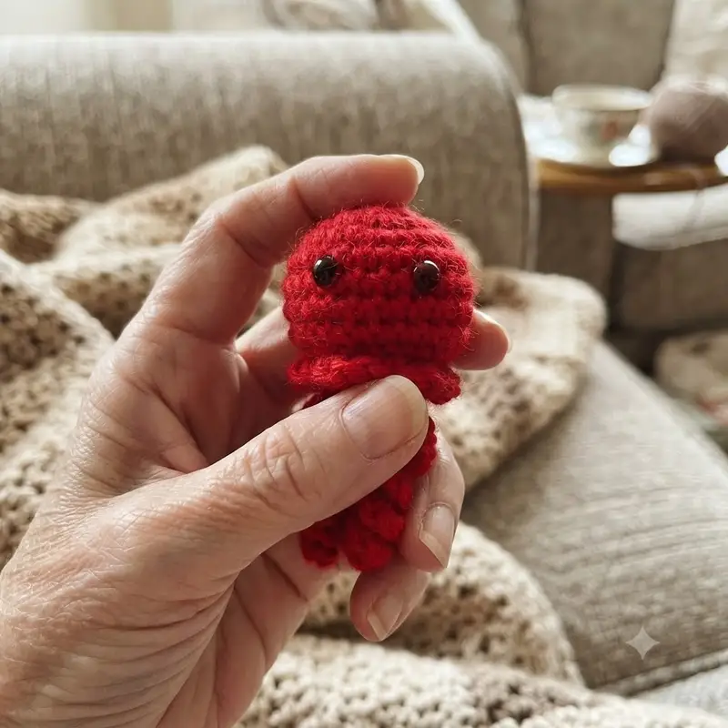 Complimentary Beginner Friendly crochet pattern: Jellyfish Keychains Amigurumi Pattern - Simple to follow guide